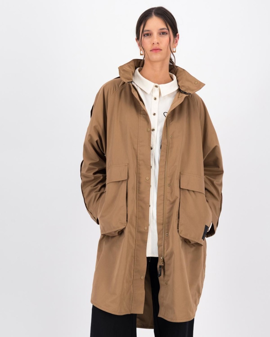 Old Khaki Jackets | Women'S Annika Longer Length Parka Jacket Camel