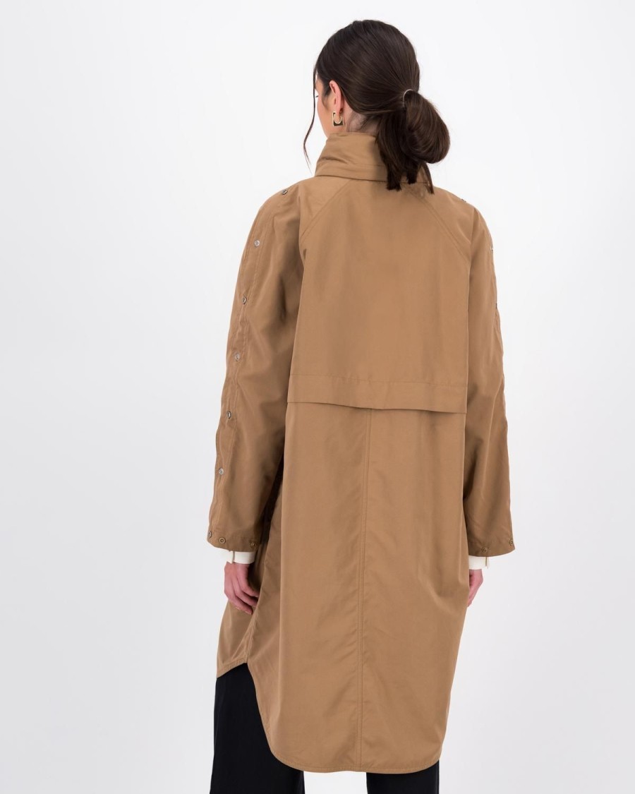 Old Khaki Jackets | Women'S Annika Longer Length Parka Jacket Camel