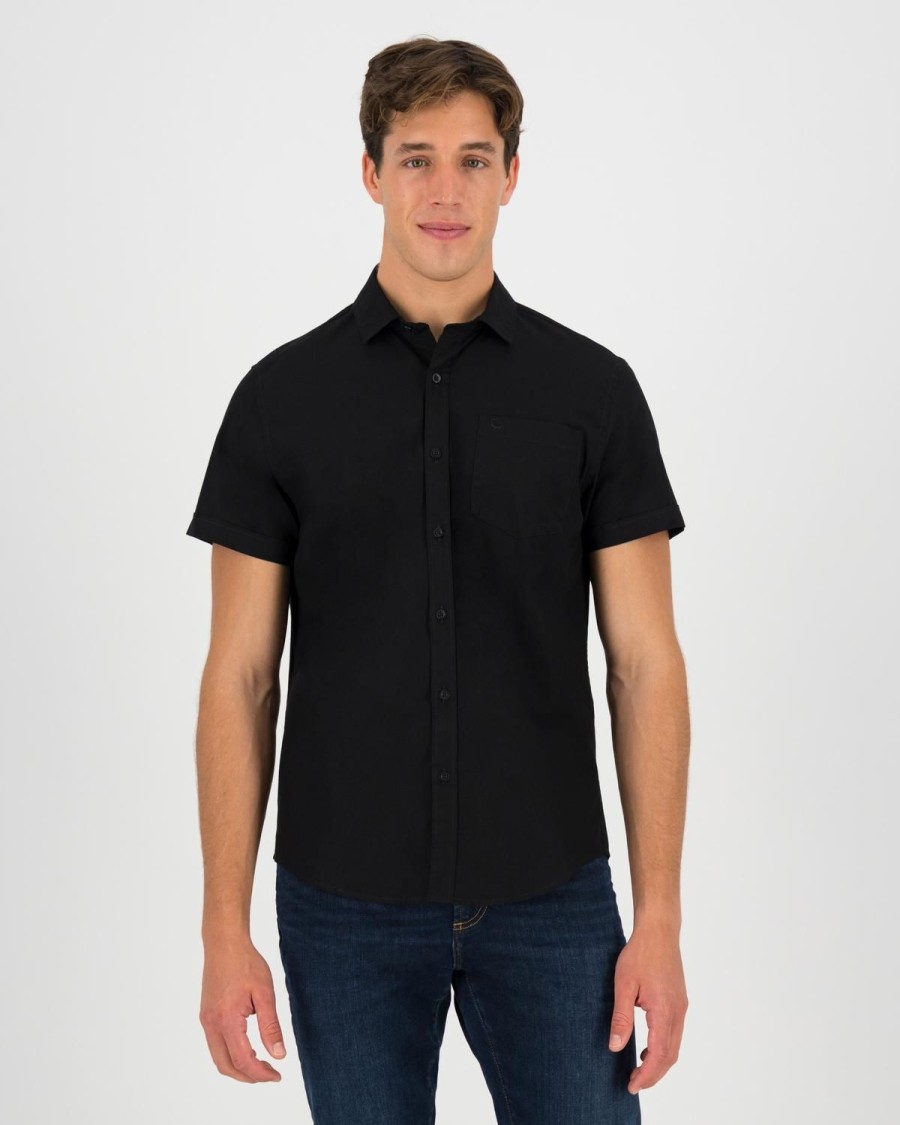 Old Khaki Shirts | Men'S Ali Slim Fit Shirt Black