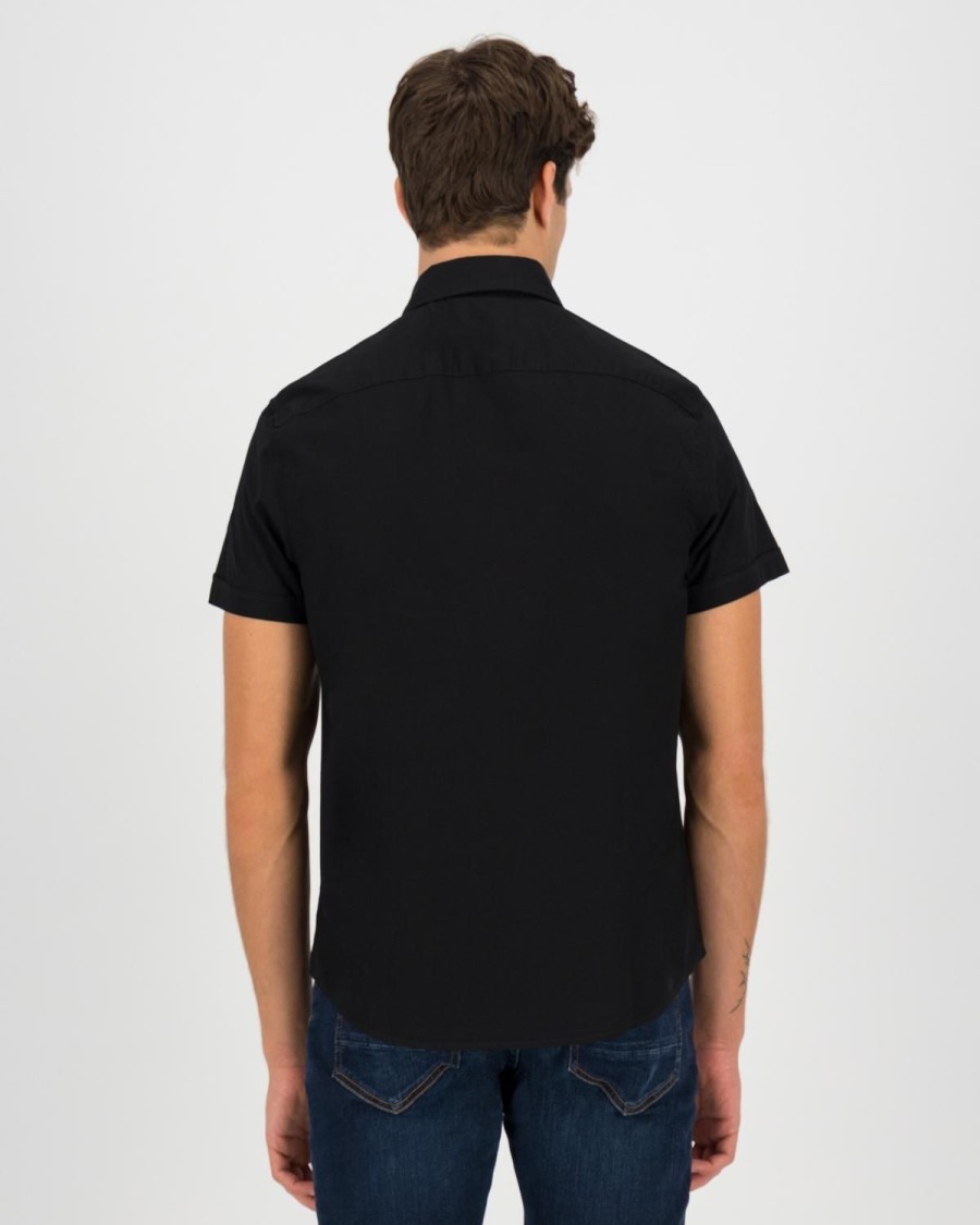 Old Khaki Shirts | Men'S Ali Slim Fit Shirt Black