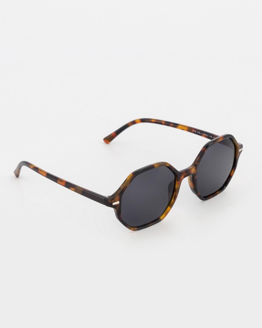 Old Khaki Sunglasses | Women'S Tortoiseshell Octagonal Sunglasses Brown