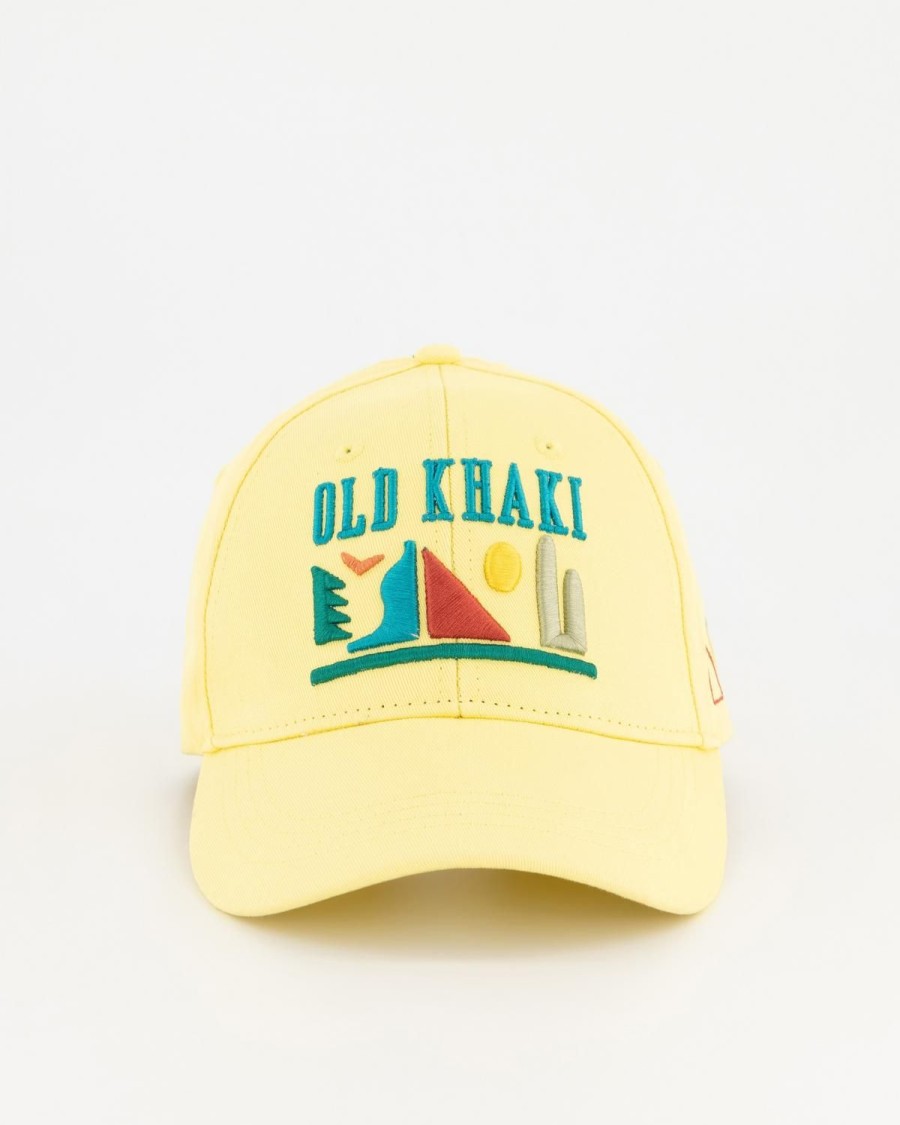 Old Khaki Headwear | Men'S Evren Island Style Peak Cap Yellow