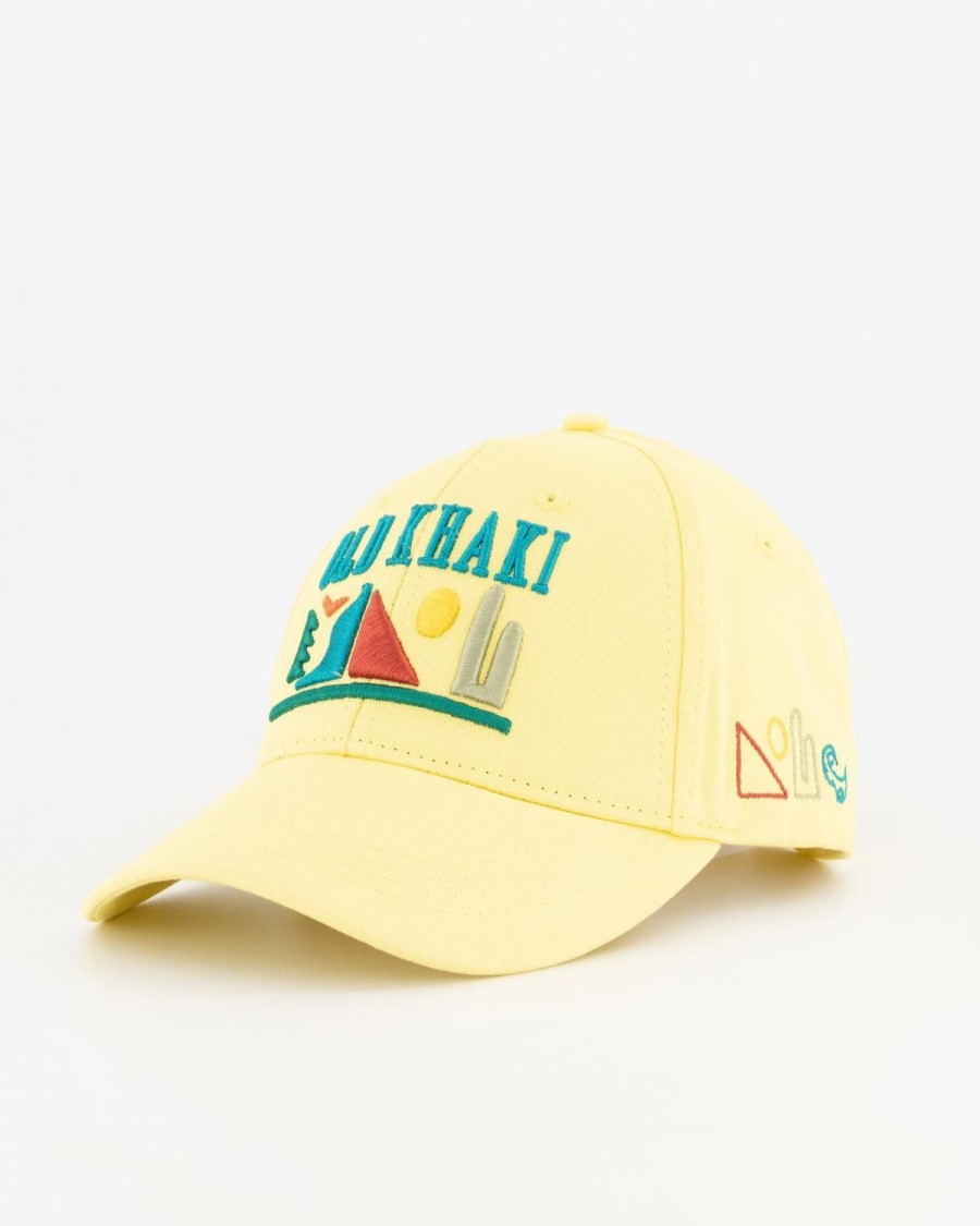 Old Khaki Headwear | Men'S Evren Island Style Peak Cap Yellow