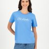 Old Khaki T-Shirts & Camis | Women'S Danni Relaxed Fit T-Shirt Mid Blue