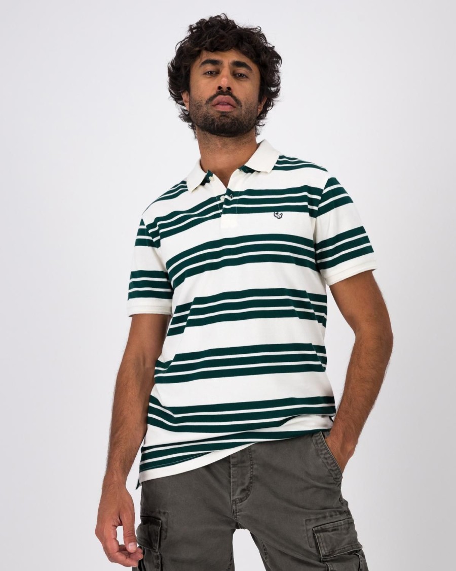 Old Khaki Golfers | Men'S Cameron Pique Knit Golfer White