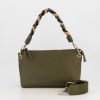 Old Khaki Bags & Purses | Women'S Celita Pebbled Braided Handle Bag Green