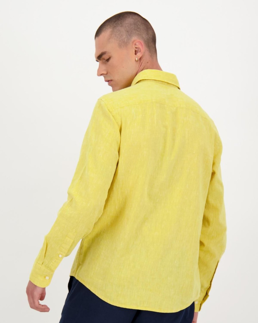 Old Khaki Shirts | Men'S Lane Shirt Yellow