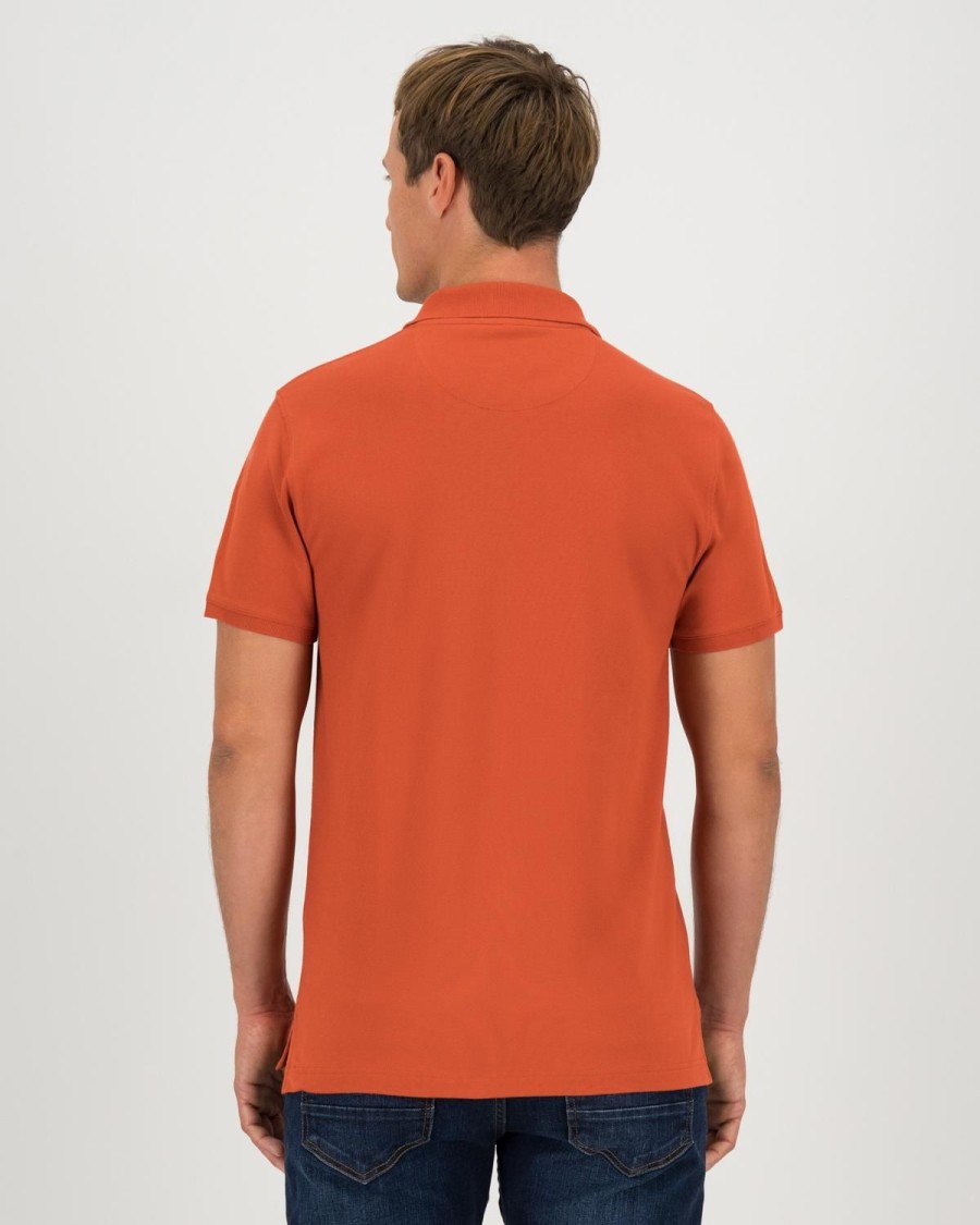 Old Khaki Golfers | Men'S Otis Standard Fit Golfer Orange