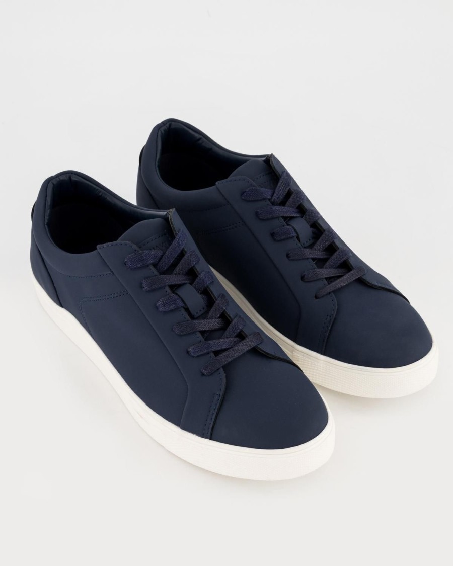 Old Khaki Sneakers | Men'S Shaka Leather Sneaker Navy