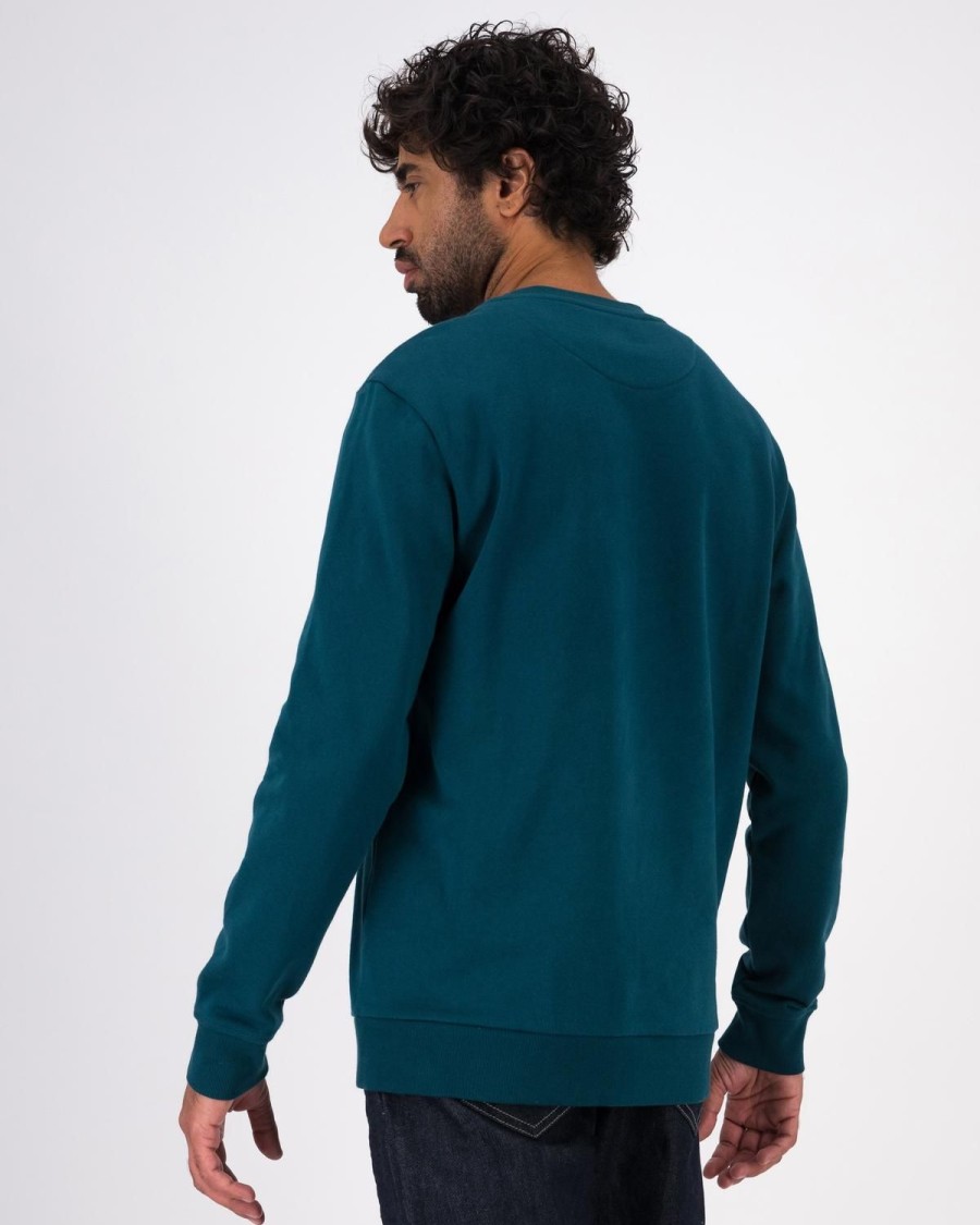 Old Khaki Sweats | Men'S Amani Applique Sweat Teal