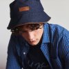 Old Khaki Headwear | Men'S Jack Denim Bucket Hat Blue