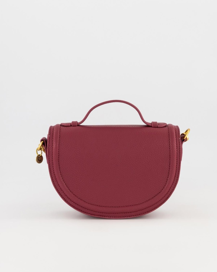 Old Khaki Bags & Purses | Women'S Camila Half Moon Bag Berry