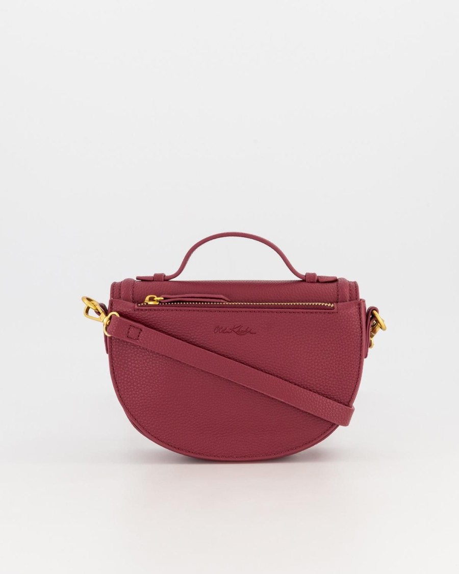 Old Khaki Bags & Purses | Women'S Camila Half Moon Bag Berry