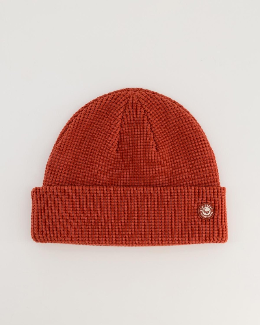 Old Khaki Headwear | Men'S Gordon Waffle Beanie Orange