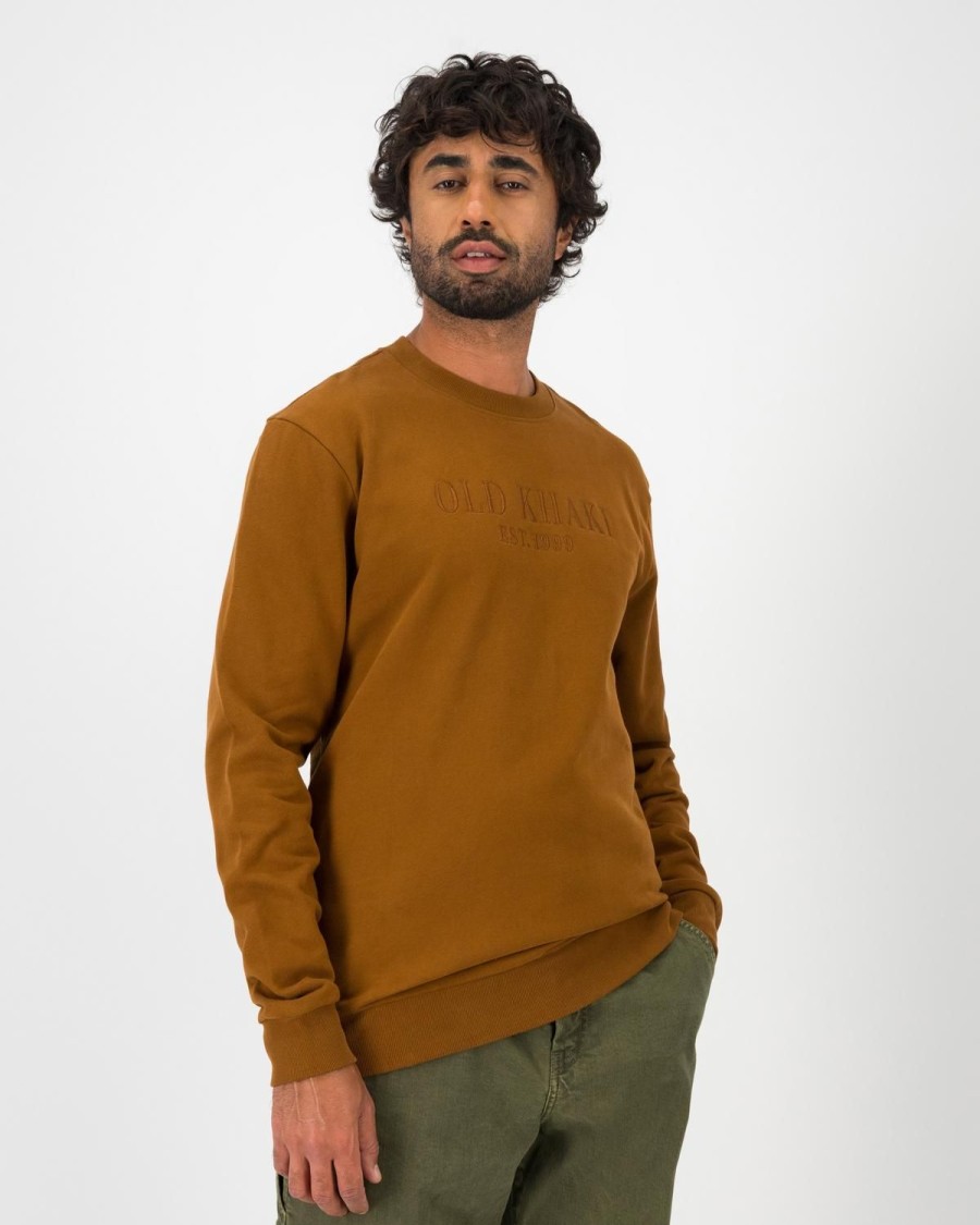 Old Khaki Sweats | Men'S Beau Crew Sweat Rust