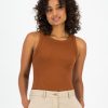 Old Khaki T-Shirts & Camis | Women'S Blaire Ribbed Cami Camel