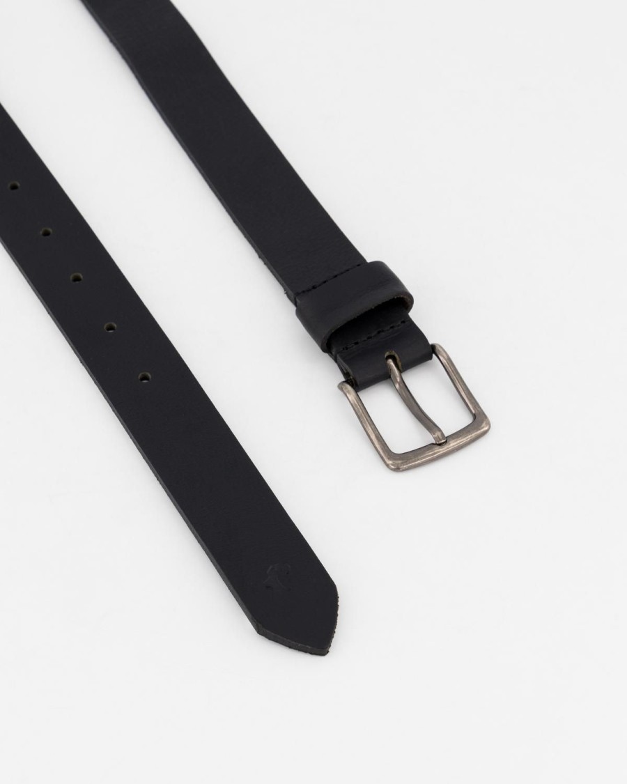 Old Khaki Belts | Women'S Kodiak Leather Belt Black