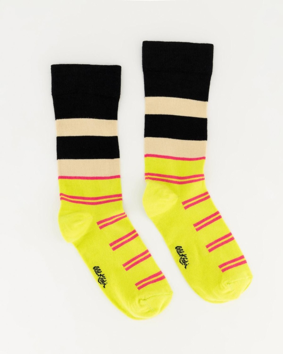 Old Khaki Socks | Women'S Reyna Stripe Socks Yellow