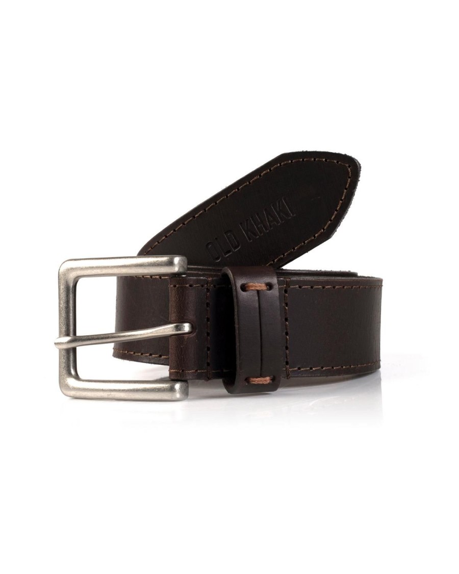 Old Khaki Belts | Men'S Aryan Lived In Leather Belt Brown