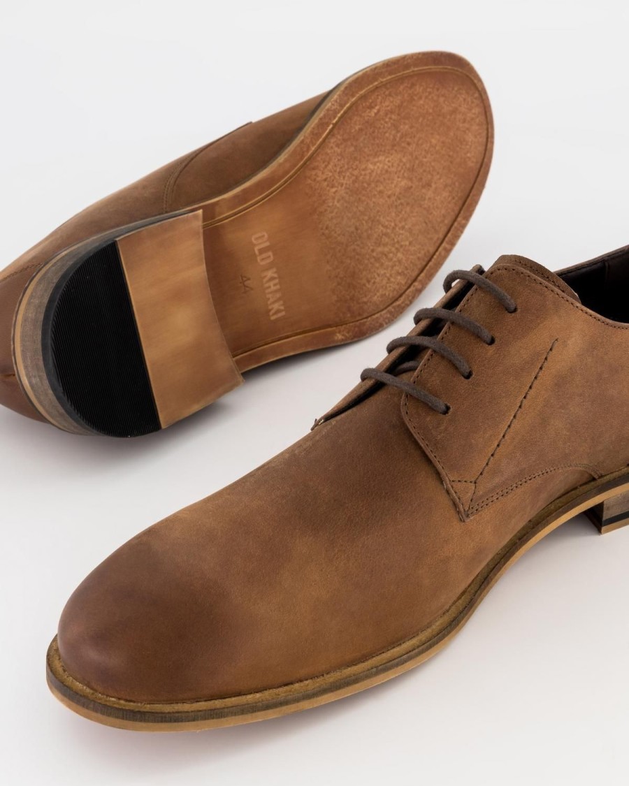 Old Khaki Lace-Ups & Loafers | Men'S Riaan Leather Shoe Brown