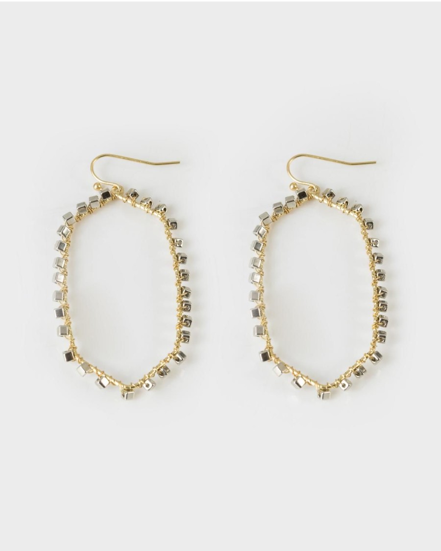 Old Khaki Jewellery | Women'S Large Drop Earrings Gold