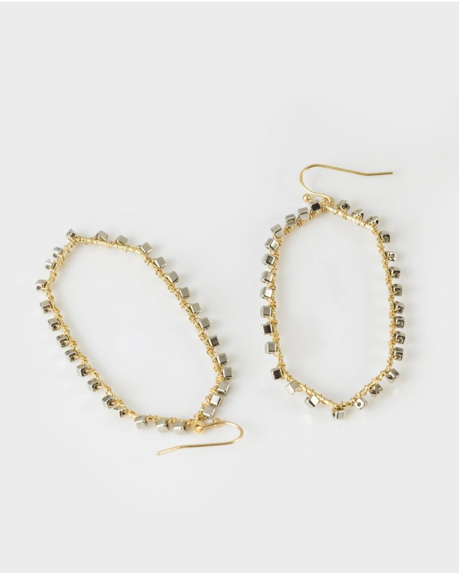 Old Khaki Jewellery | Women'S Large Drop Earrings Gold