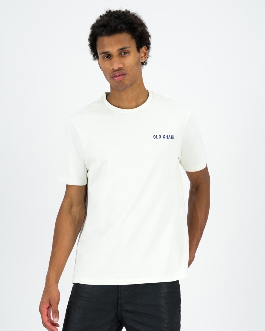 Old Khaki T-Shirts | Men'S Rafa Loop Back T-Shirt White