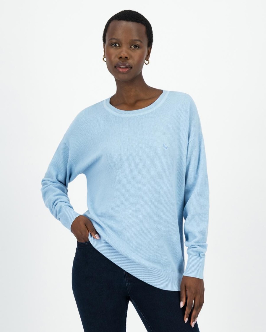 Old Khaki Knitwear & Sweats | Women'S Lyanna Pullover Mid Blue