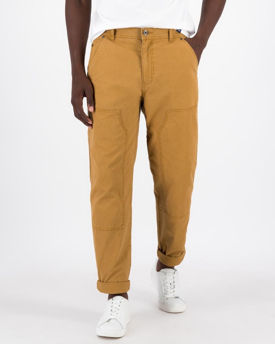 Old Khaki Utility | Men'S Dale Wide-Leg Carpenter Pants Camel