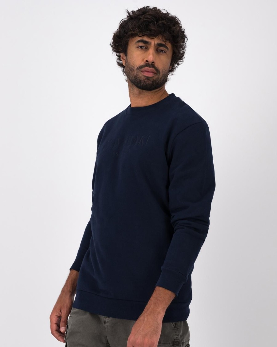 Old Khaki Sweats | Men'S Beau Crew Sweat Indigo