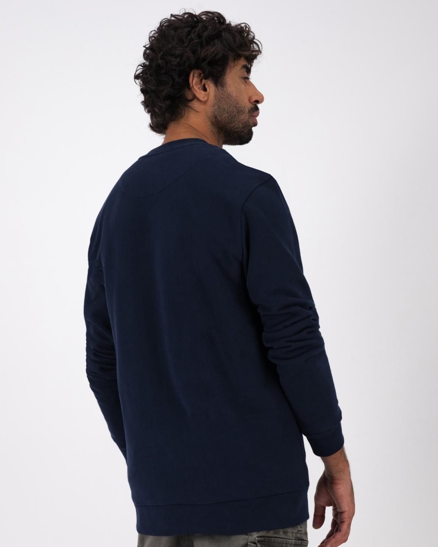 Old Khaki Sweats | Men'S Beau Crew Sweat Indigo