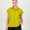 Old Khaki Shirts & Blouses | Women'S Adley Shirt Chartreuse