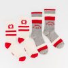 Old Khaki Socks | Uni Vivo Heart Groat Socks 2-Pack White