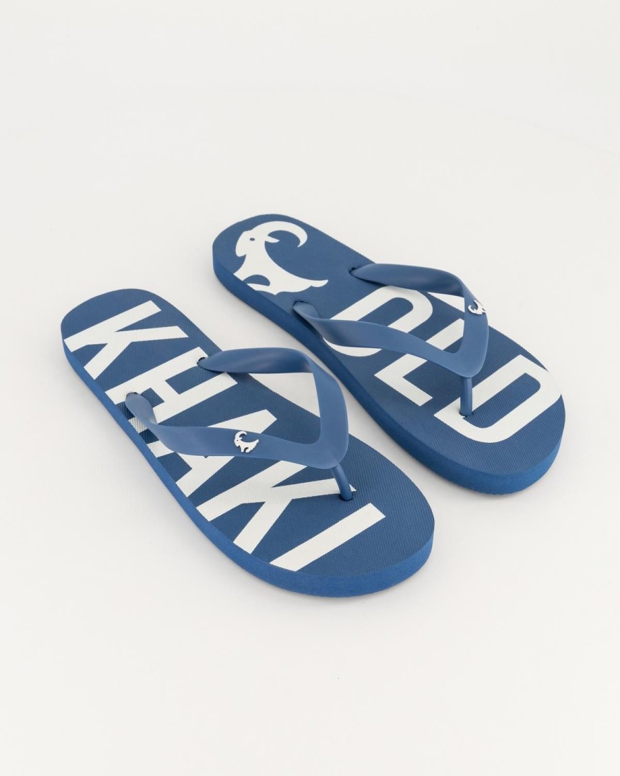 Old Khaki Flip-Flops | Men'S Pacifico Flip Flop Blue