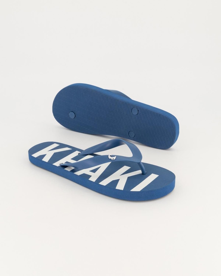 Old Khaki Flip-Flops | Men'S Pacifico Flip Flop Blue