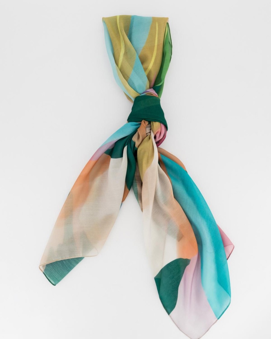 Old Khaki Scarves & Kimonos | Women'S Fauwzia Scarf Teal