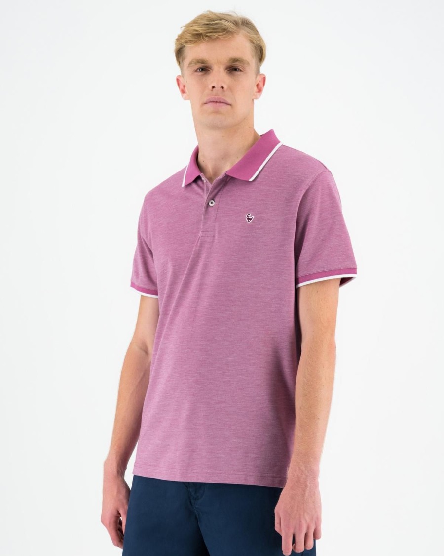 Old Khaki Golfers | Men'S Casper Tipped Golfer Berry