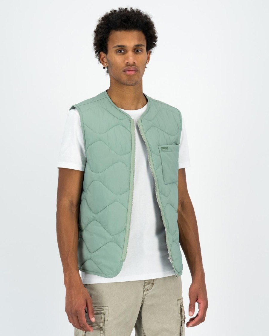 Old Khaki Jackets | Men'S Alexis Quilted Gilet Sage