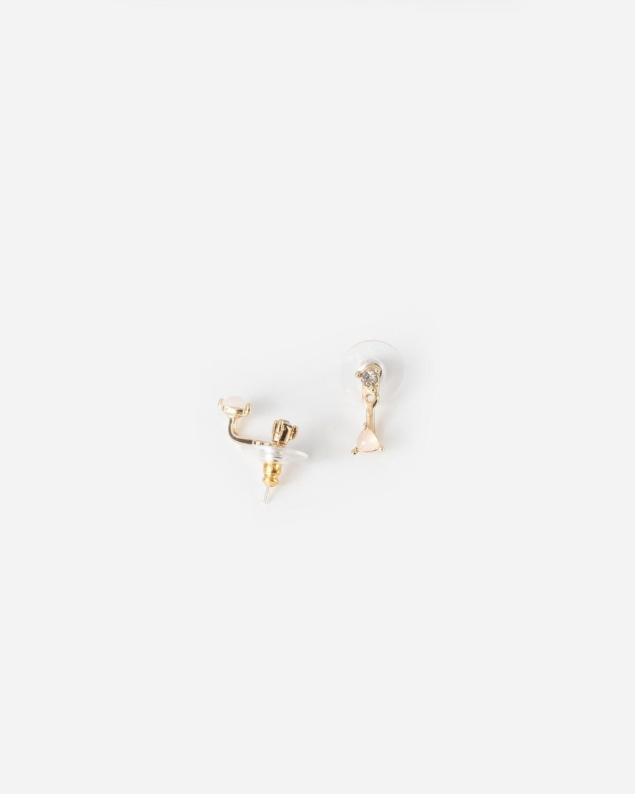 Old Khaki Jewellery | Women'S Peek-A-Boo Stone Stud Earrings Pink