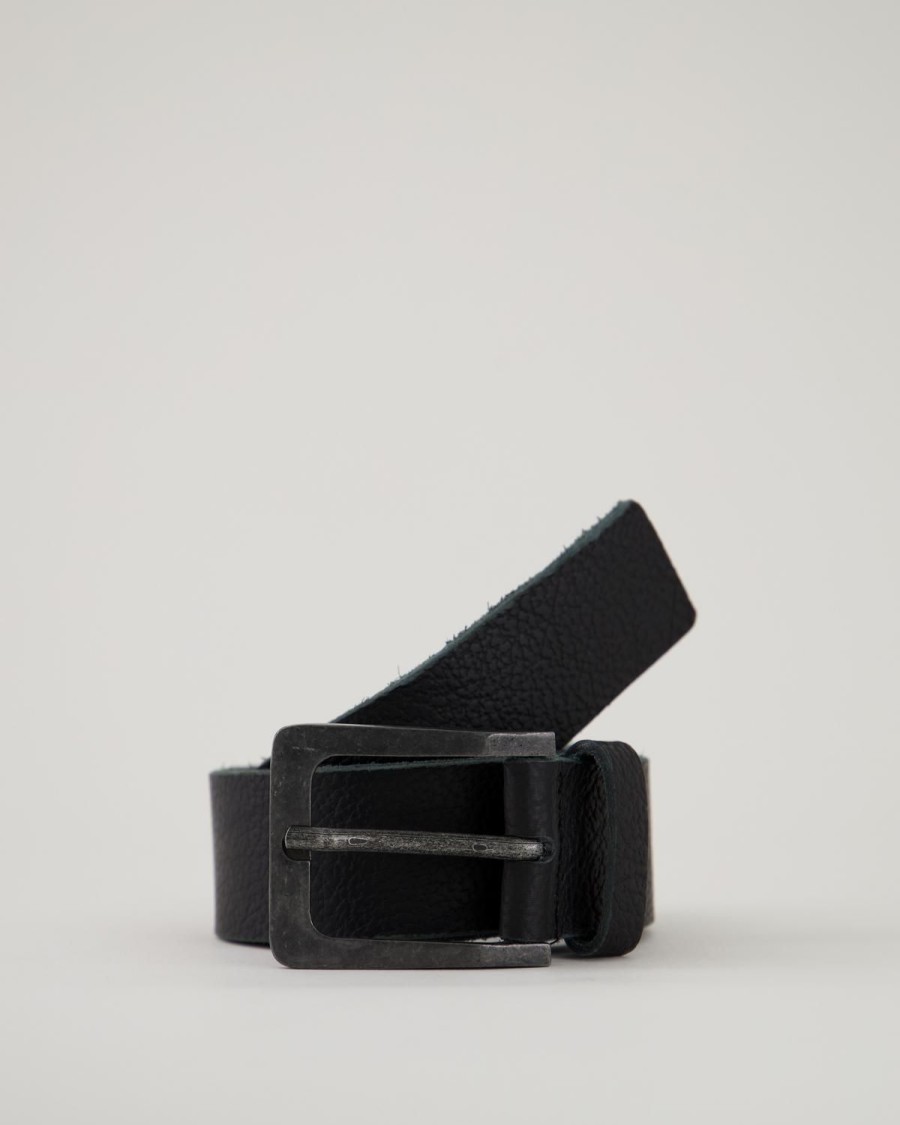 Old Khaki Belts | Men'S Bennett Leather Belt Black/Black