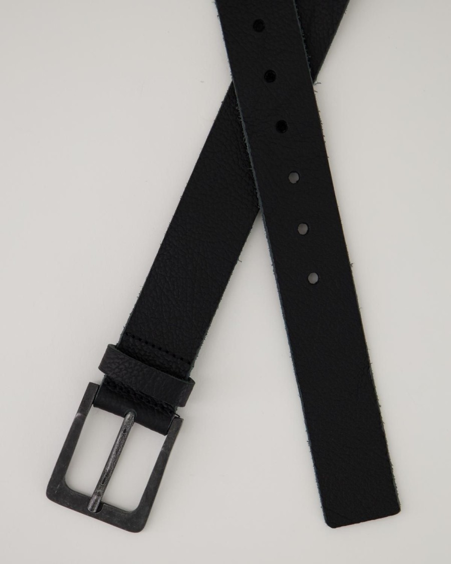 Old Khaki Belts | Men'S Bennett Leather Belt Black/Black