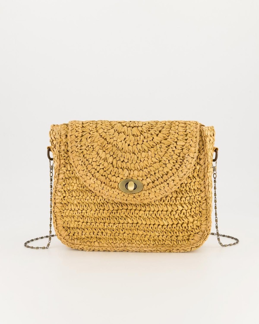 Old Khaki Bags & Purses | Women'S Camira Satchel Straw Bag