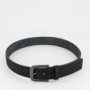 Old Khaki Belts | Men'S Bennett Branded Leather Belt Black