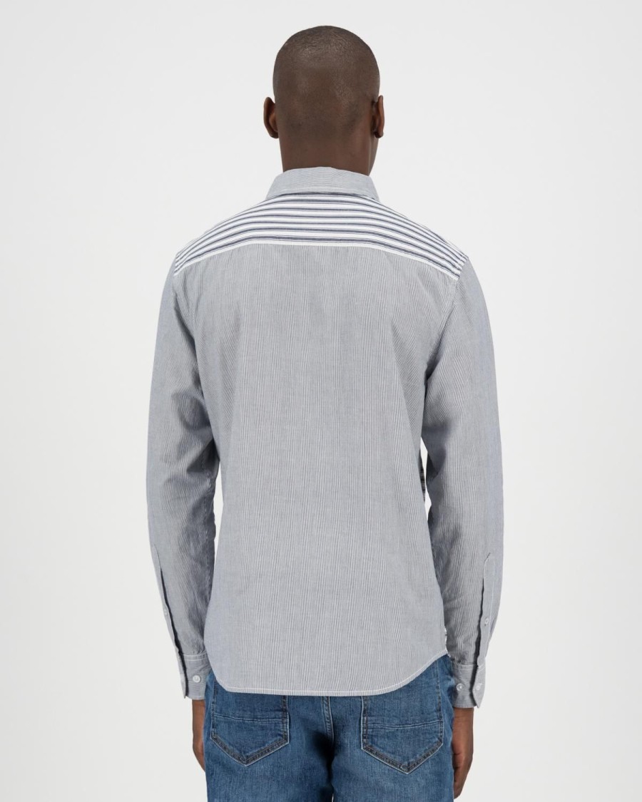 Old Khaki Shirts | Men'S Benj Slim Fit Shirt Grey