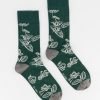 Old Khaki Socks & Underwear | Men'S Floral Socks Green